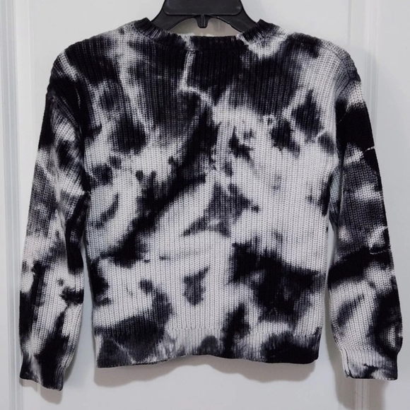 Freshman 1996 Girls L (12/14) Black Tie Dye 100% Cotton Chunky Sweater Pullover - Picture 2 of 5